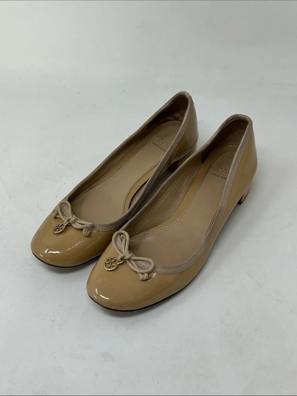 Tory Burch Chelsea Patent Leather Low Heel Pumps Size 8.5